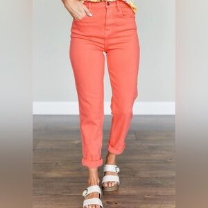 NWT Cello creamsicle boyfriend jeans